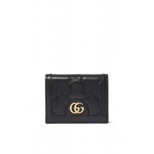 Gucci- GG Matelassè Card Case Black