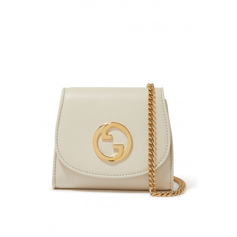 Gucci- Blondie Medium Chain Wallet White