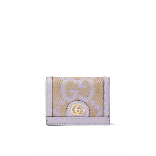 Gucci- Ophidia Jumbo GG Card Case Beige