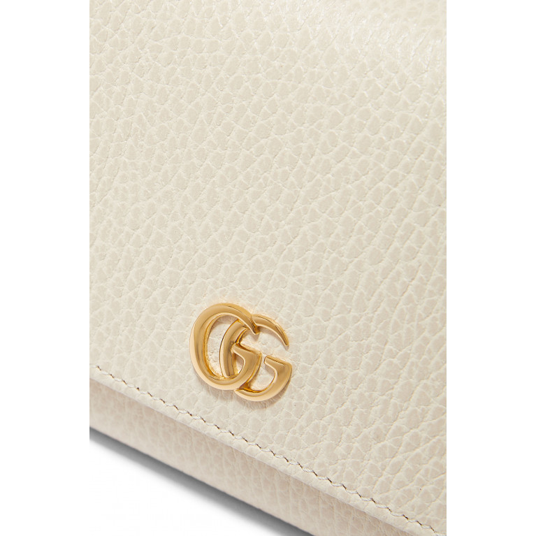 Gucci- GG Marmont Medium Wallet White