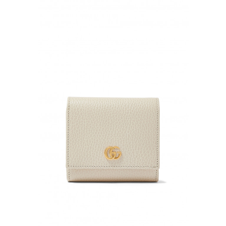 Gucci- GG Marmont Medium Wallet White