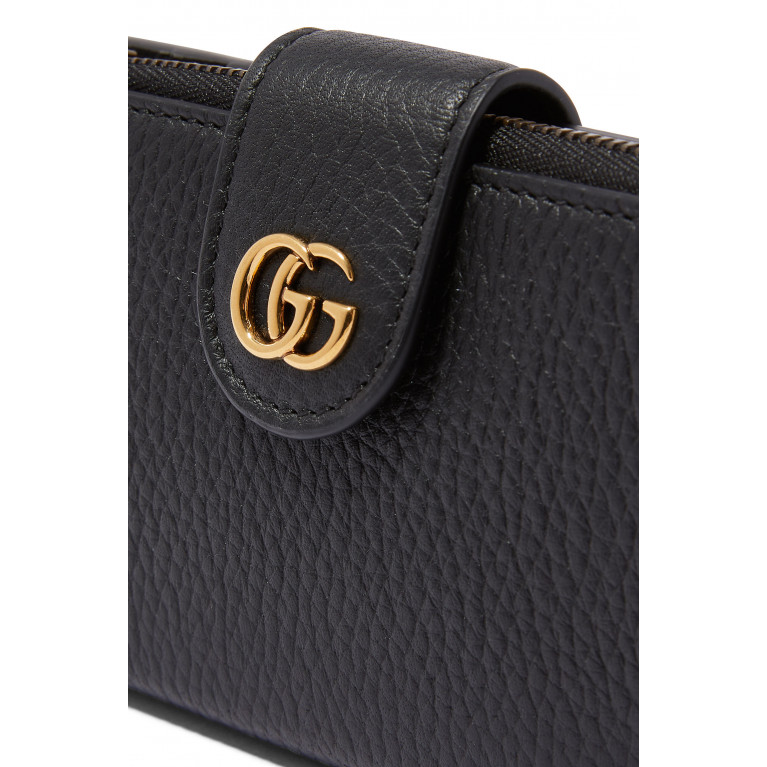 Gucci- Double G Medium Wallet Black