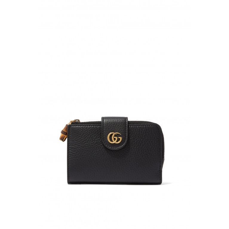 Gucci- Double G Medium Wallet Black