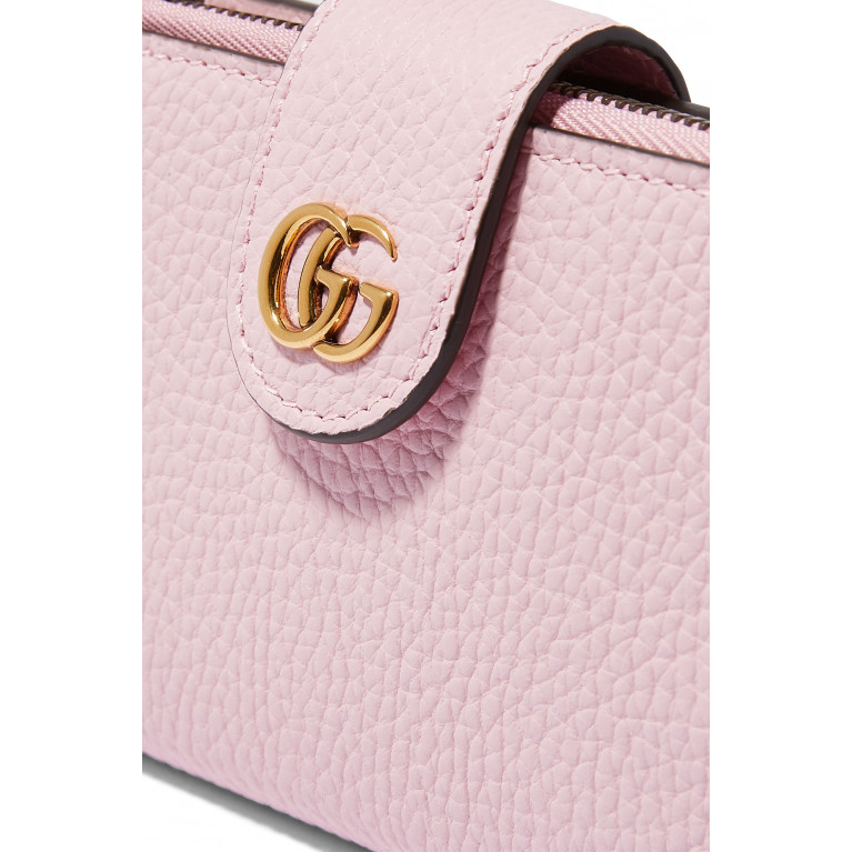 Gucci- Double G Medium Wallet Pink