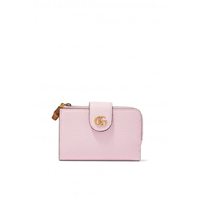 Gucci- Double G Medium Wallet Pink
