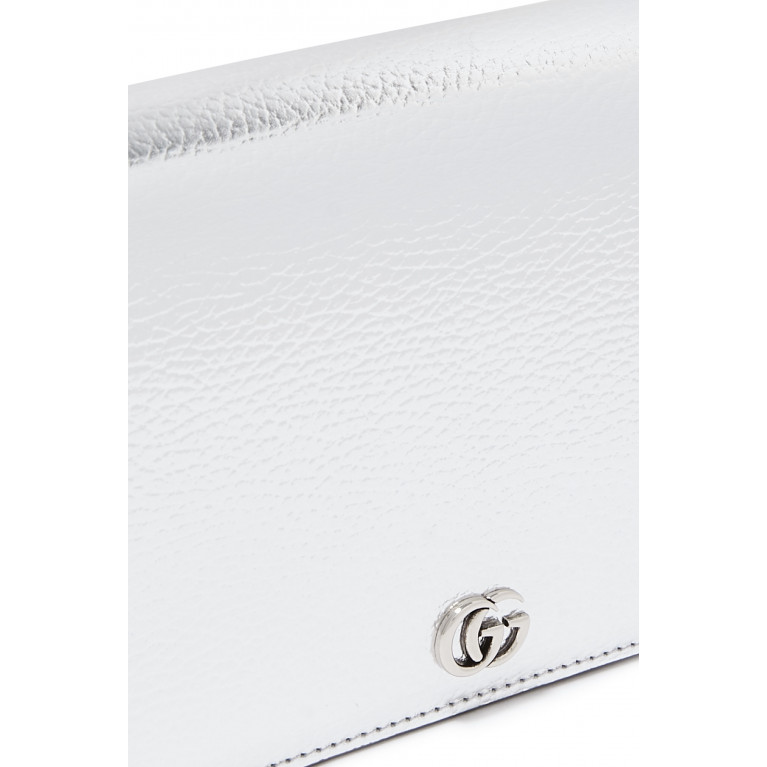 Gucci- GG Marmont Mini Chain Bag Silver