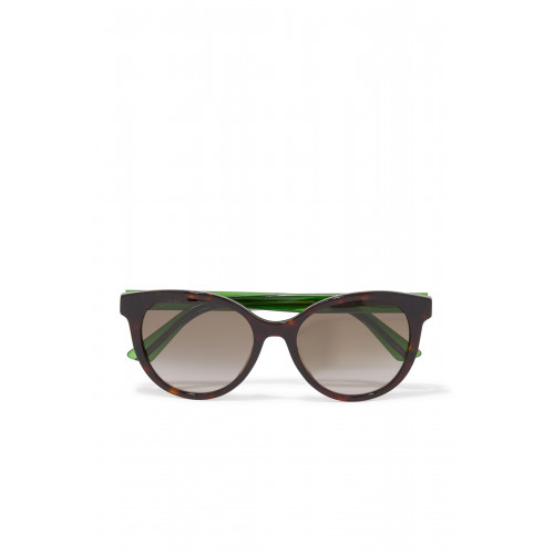 Gucci- Round Frame Sunglasses Brown