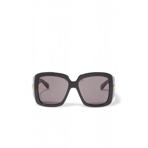 Gucci- Square Frame Sunglasses Black