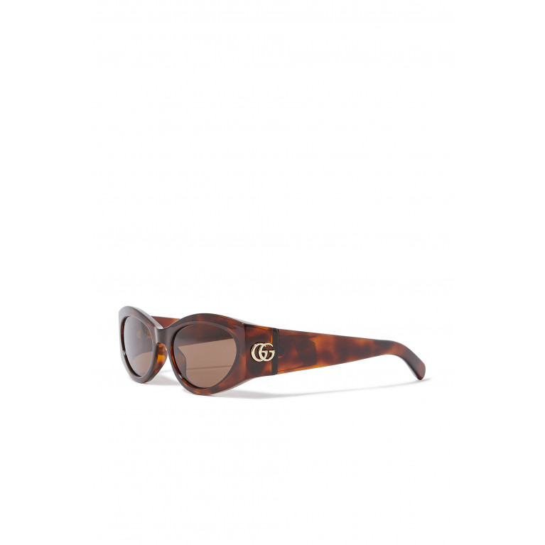 Gucci- Cat-Eye Frame Sunglasses Brown
