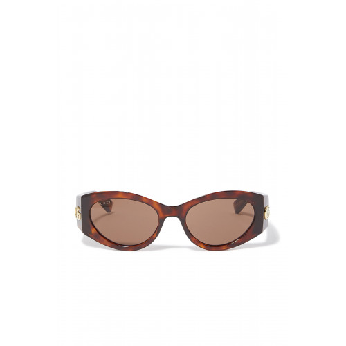 Gucci- Cat-Eye Frame Sunglasses Brown