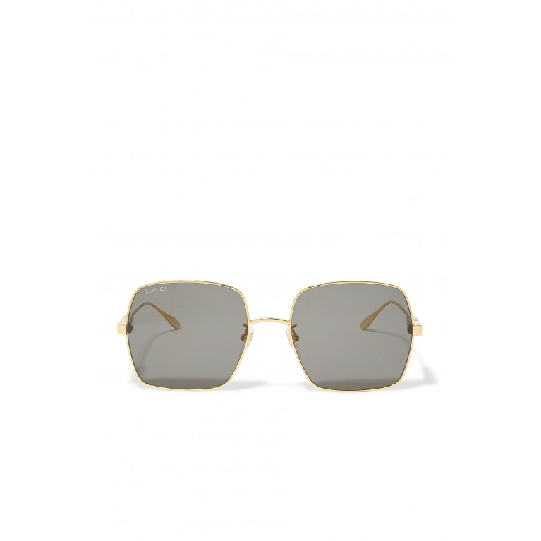 Gucci- Square Frame Sunglasses Grey