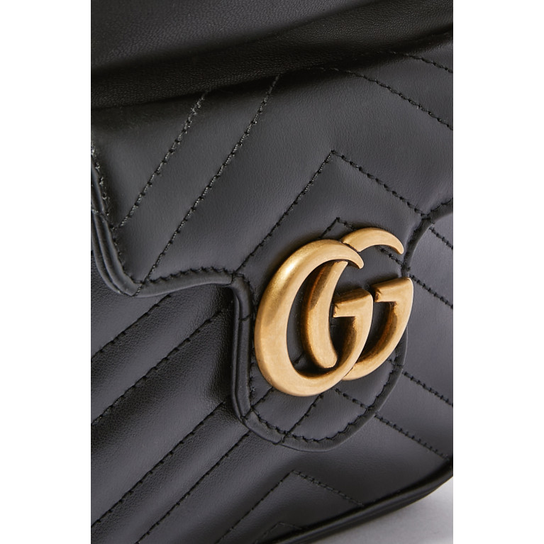 Gucci- GG Marmont Mini Bucket Bag Black