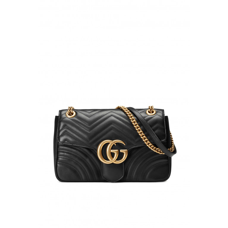 Gucci- Marmont Chain Shoulder Bag Black