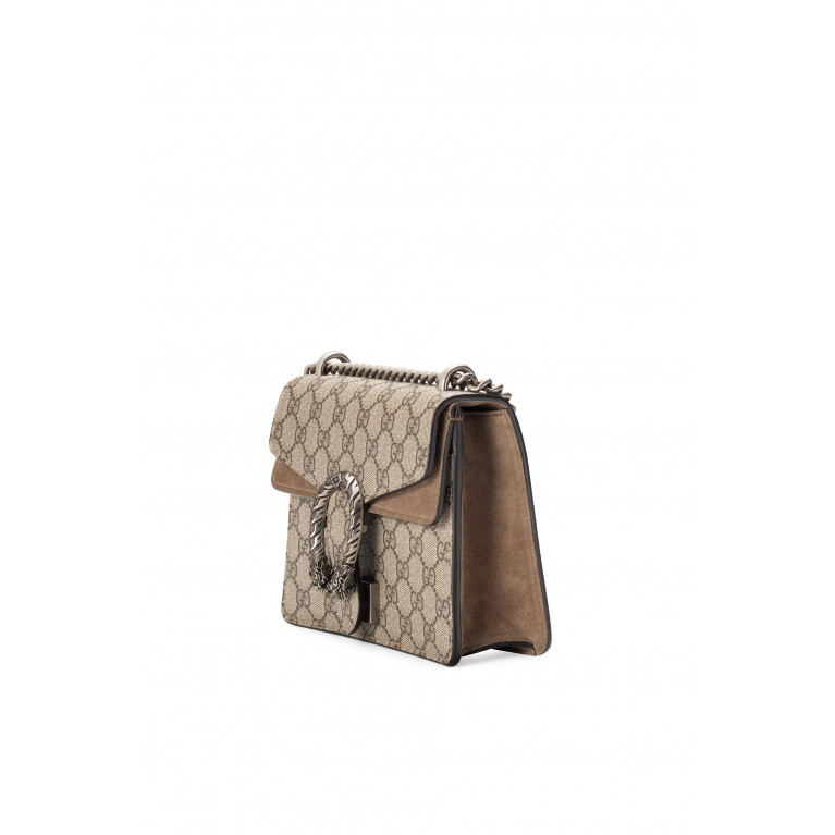 Gucci- Dionysus GG Supreme Mini shoulder bag Beige