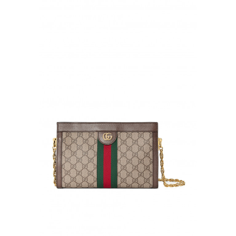 Gucci- Small Ophidia Shoulder Bag Beige