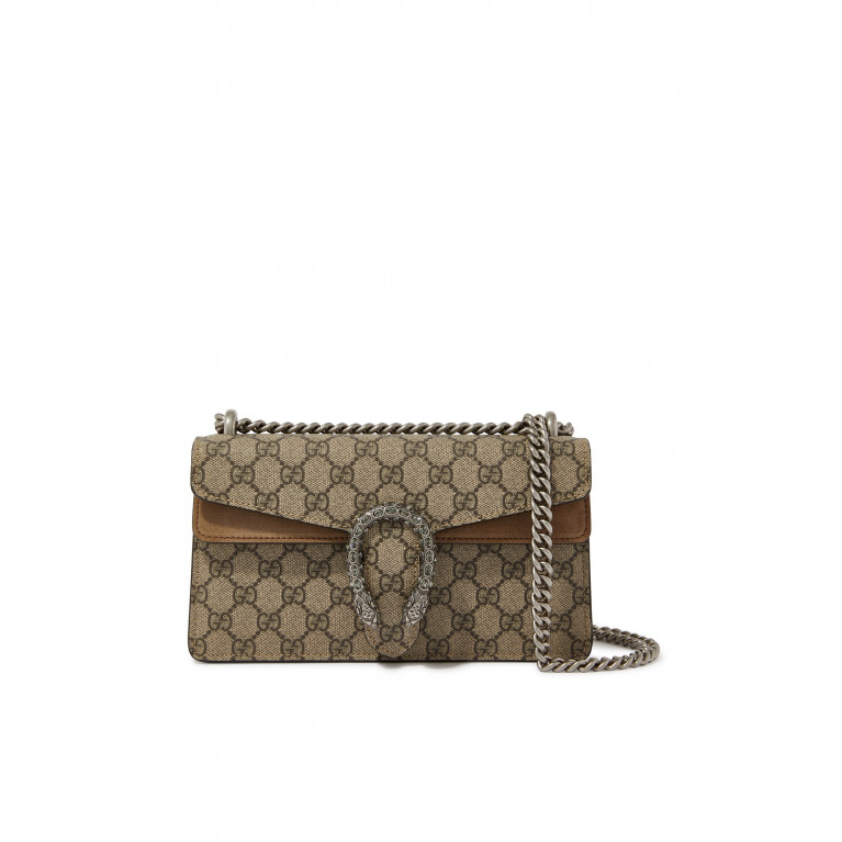 Gucci- Dionysus GG Small Shoulder Bag Brown