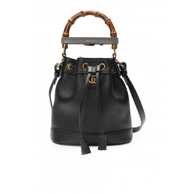 Gucci- Diana Mini Bucket Bag Black