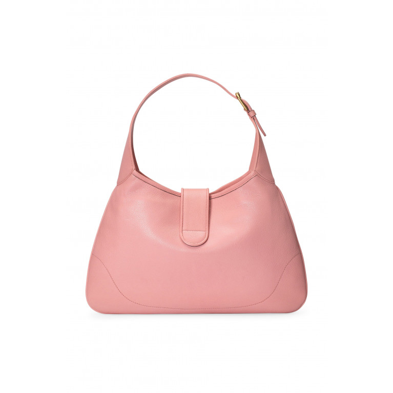 Gucci- 'A' Leather Shoulder Bag Pink