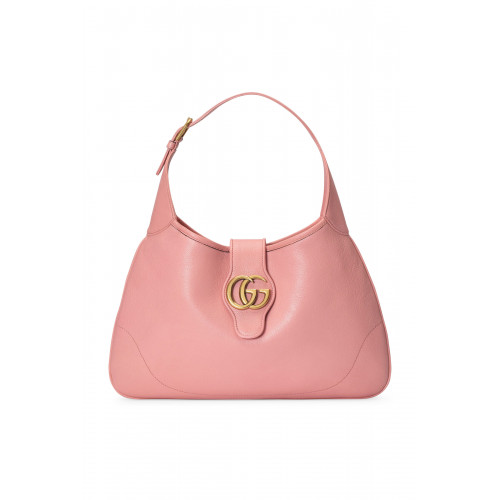Gucci- 'A' Leather Shoulder Bag Pink