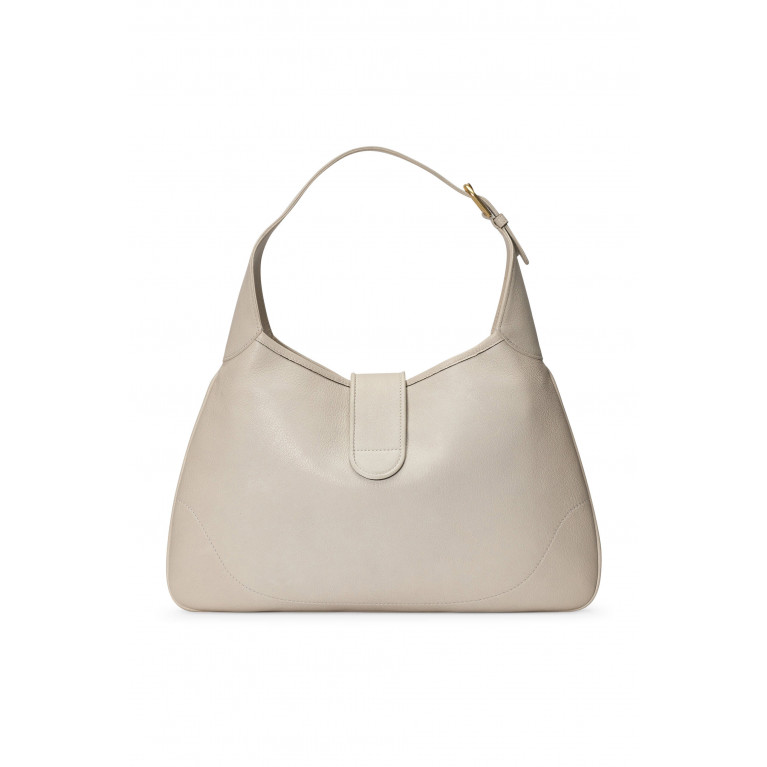 Gucci- 'A' Leather Shoulder Bag White