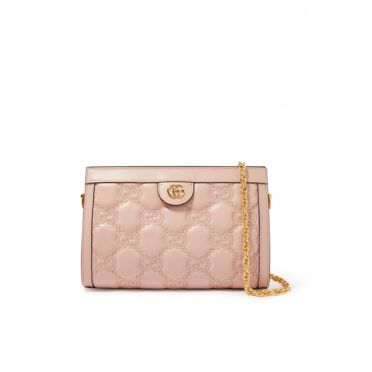 Gucci- GG Matelassé Leather Small Bag Pink