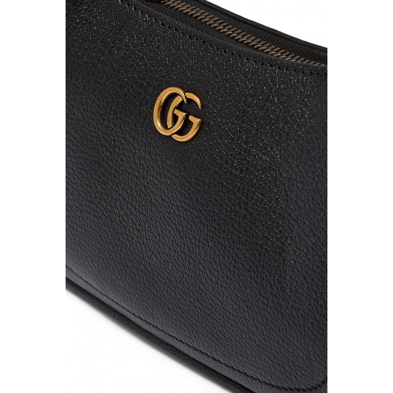 Gucci- 'A' GG Shoulder Bag Black