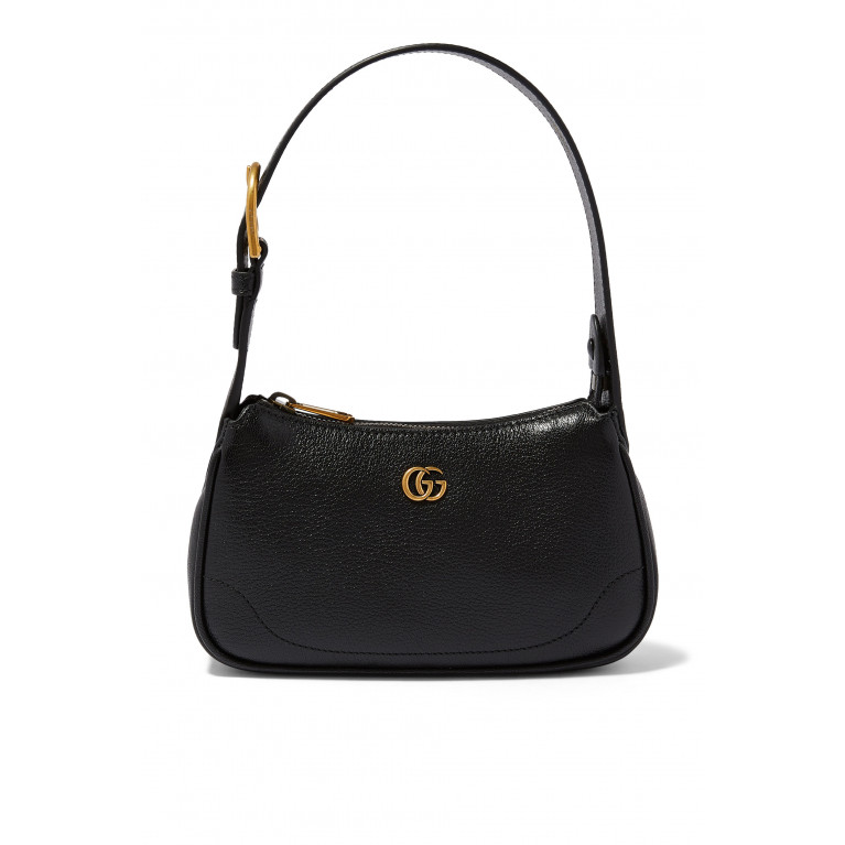 Gucci- 'A' GG Shoulder Bag Black