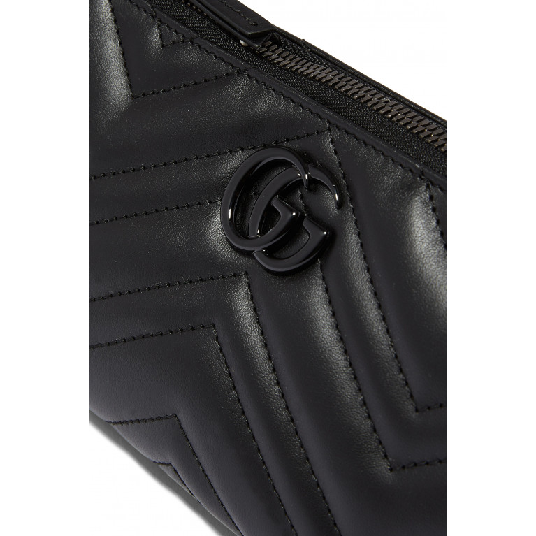 Gucci- GG Marmont Matelassé Shoulder Bag Black