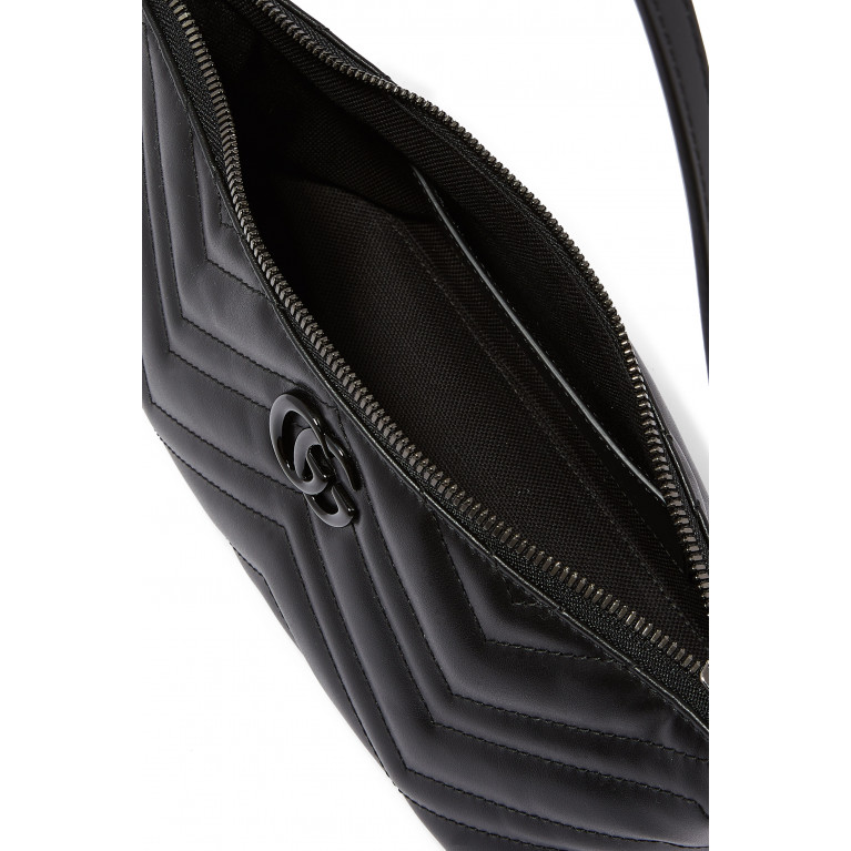 Gucci- GG Marmont Matelassé Shoulder Bag Black