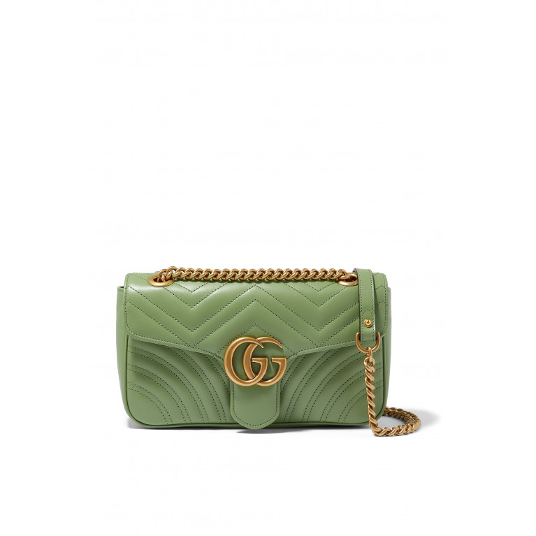 Gucci- GG Marmont Small Shoulder Bag Green