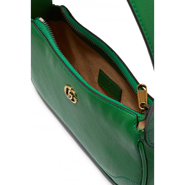 Gucci- 'A' GG Shoulder Bag Green