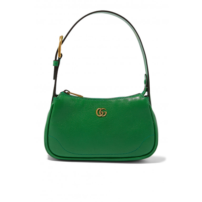 Gucci- 'A' GG Shoulder Bag Green