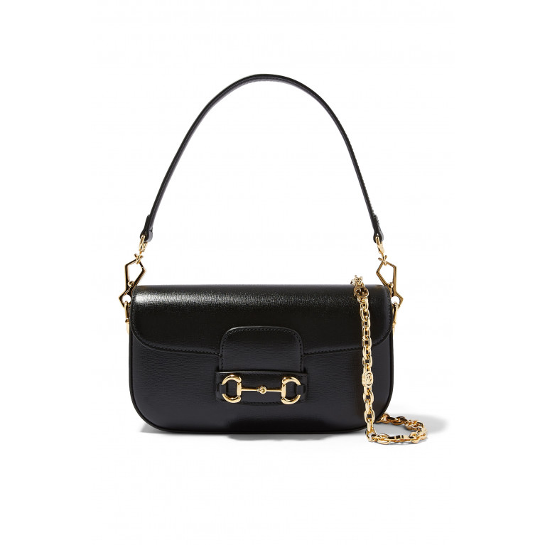Gucci- Horsebit 1955 Small Shoulder Bag Black