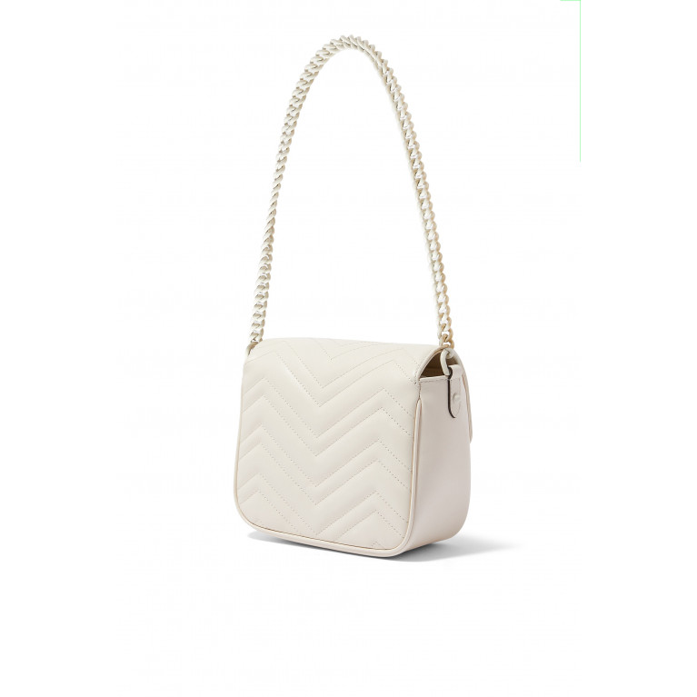 Gucci- GG Marmont Matelassé Mini Shoulder Bag White