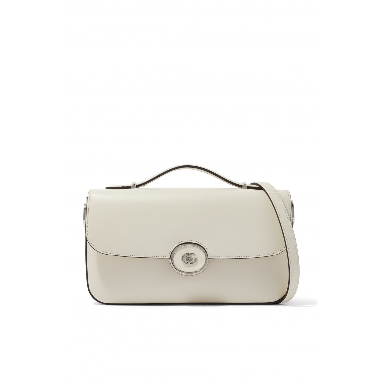Gucci- Petite GG Small Shoulder Bag White