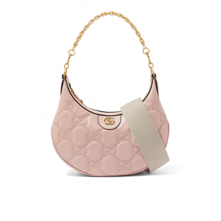 Gucci- GG Matelassé Small Shoulder Bag Pink