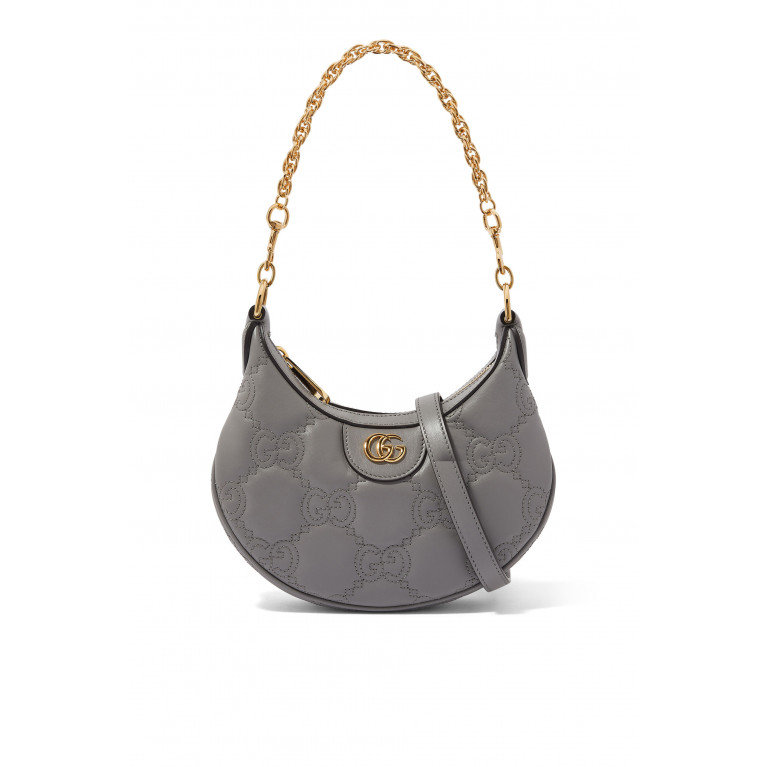 Gucci- GG Matelassé Mini Bag Grey