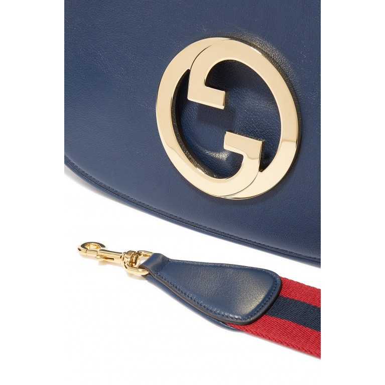 Gucci- Blondie Small Top Handle Bag Blue