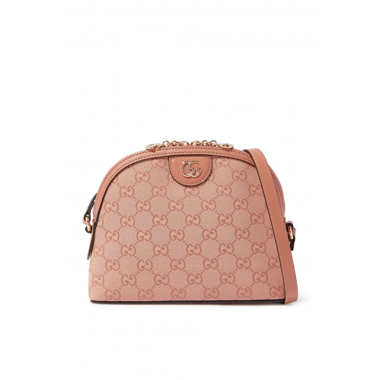 Gucci- Ophidia GG Rounded Shoulder Bag Pink