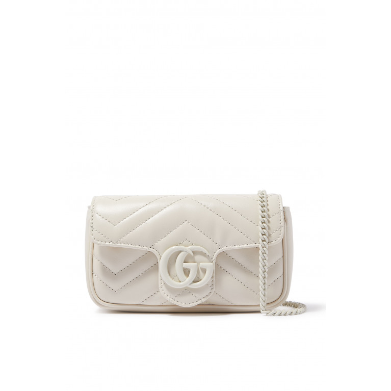 Gucci- GG Marmont Super Mini Bag White