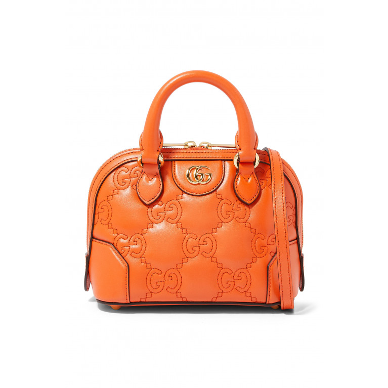 Gucci- GG Matelassé Mini Handbag Orange