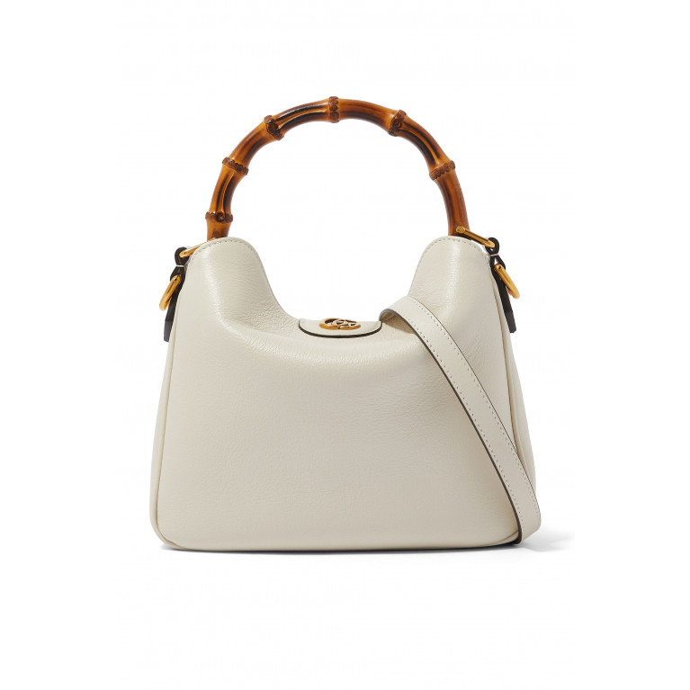 Gucci- Small Diana Shoulder Bag White