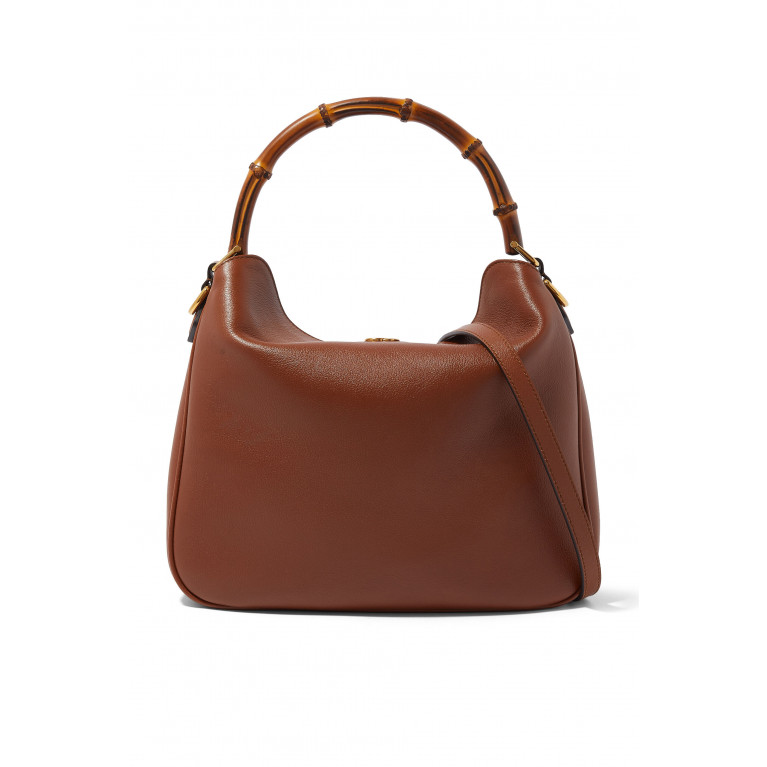Gucci- Medium Diana Shoulder Bag Brown