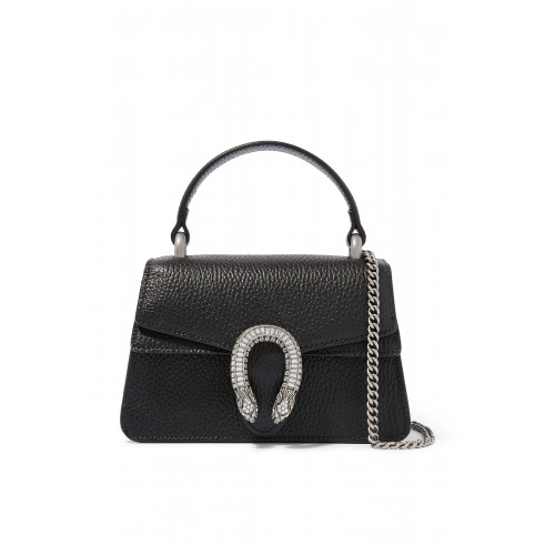 Gucci- Dionysus Mini Top Handle Bag Black