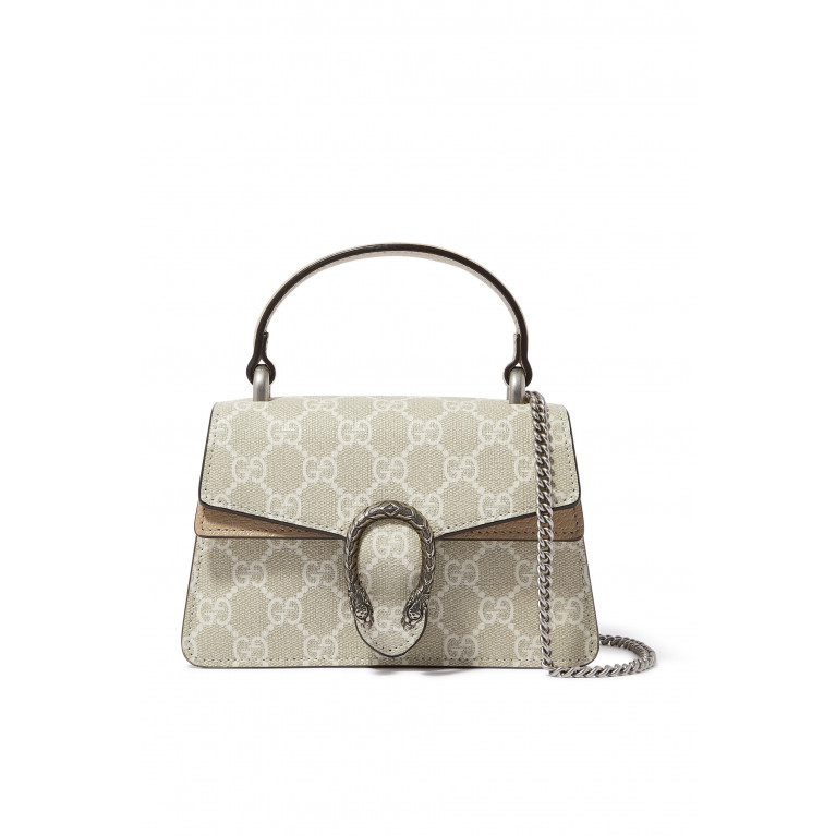 Gucci- Dionysus Mini Top Handle Bag White