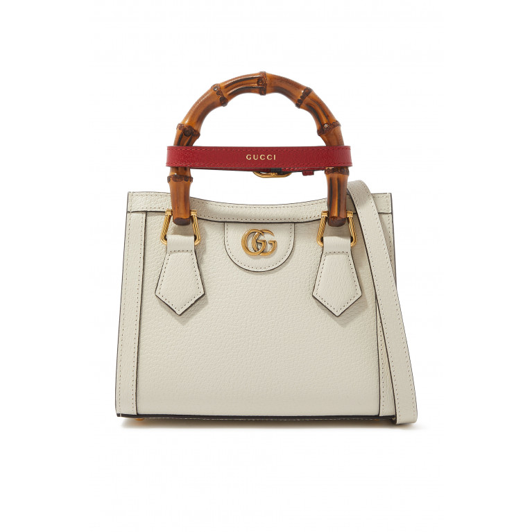Gucci- Diana Mini Tote Bag White