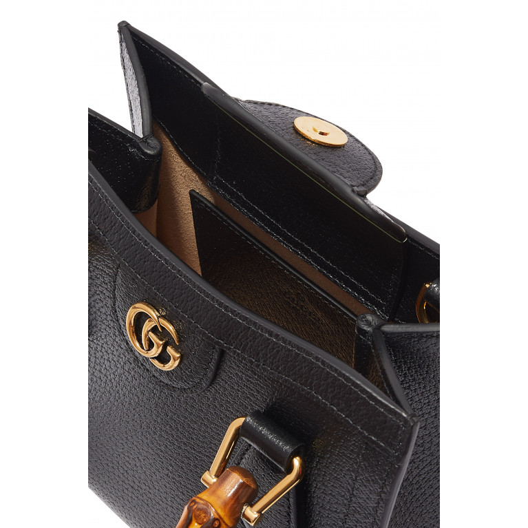 Gucci- Diana Mini Tote Bag Black