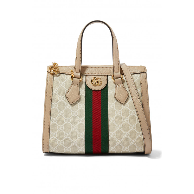 Gucci- Ophidia Small GG Tote Bag Neutral