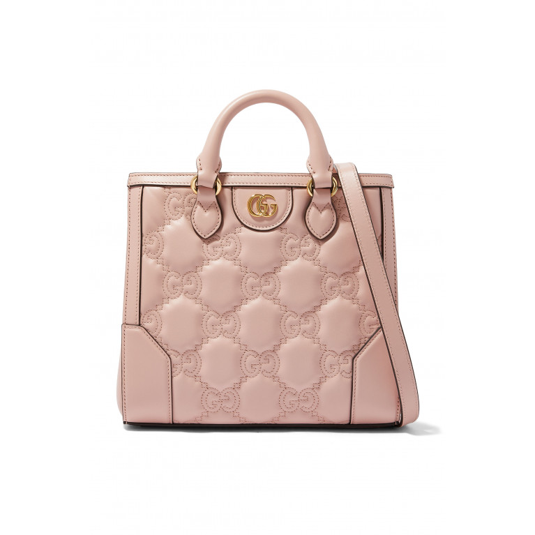 Gucci- GG Matelassé Mini Top Handle Bag Pink