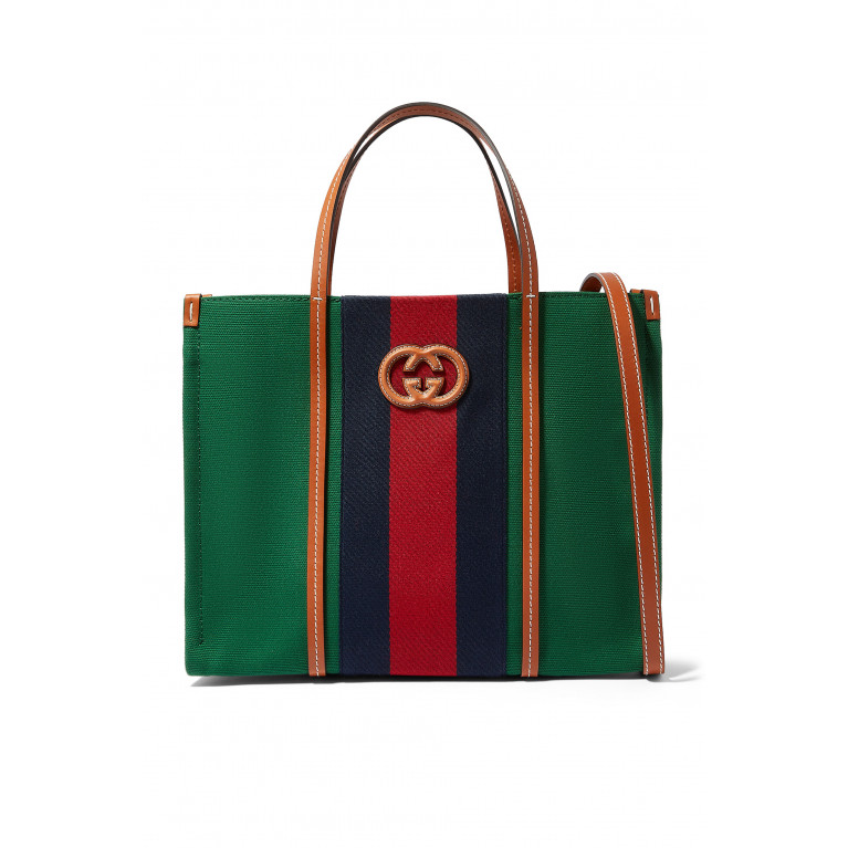 Gucci- Interlocking G Medium Tote Bag Green